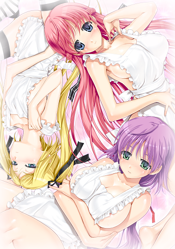 Смотреть онлайн хентай Три подружки / Kanojo x Kanojo x Kanojo (2013)